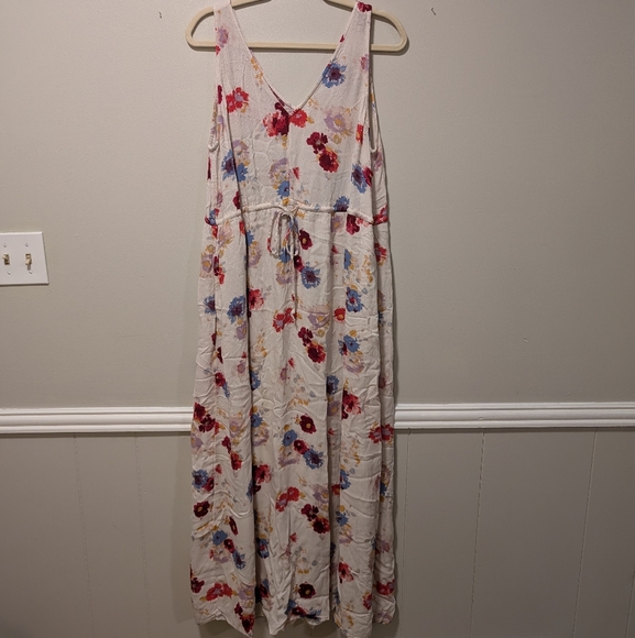 Lucky Brand Floral A Line Dress L - Picture 1 of 5